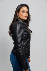 ModMist Womens Fashion Leather Jacket