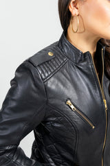 ModMist Womens Fashion Leather Jacket