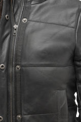 SleekSpire Womens Fashion Leather Jacket