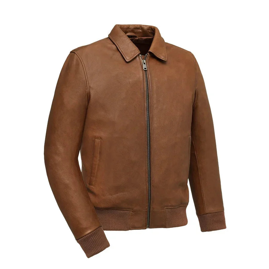 MotoRogue Bomber Men's Leather Jacket
