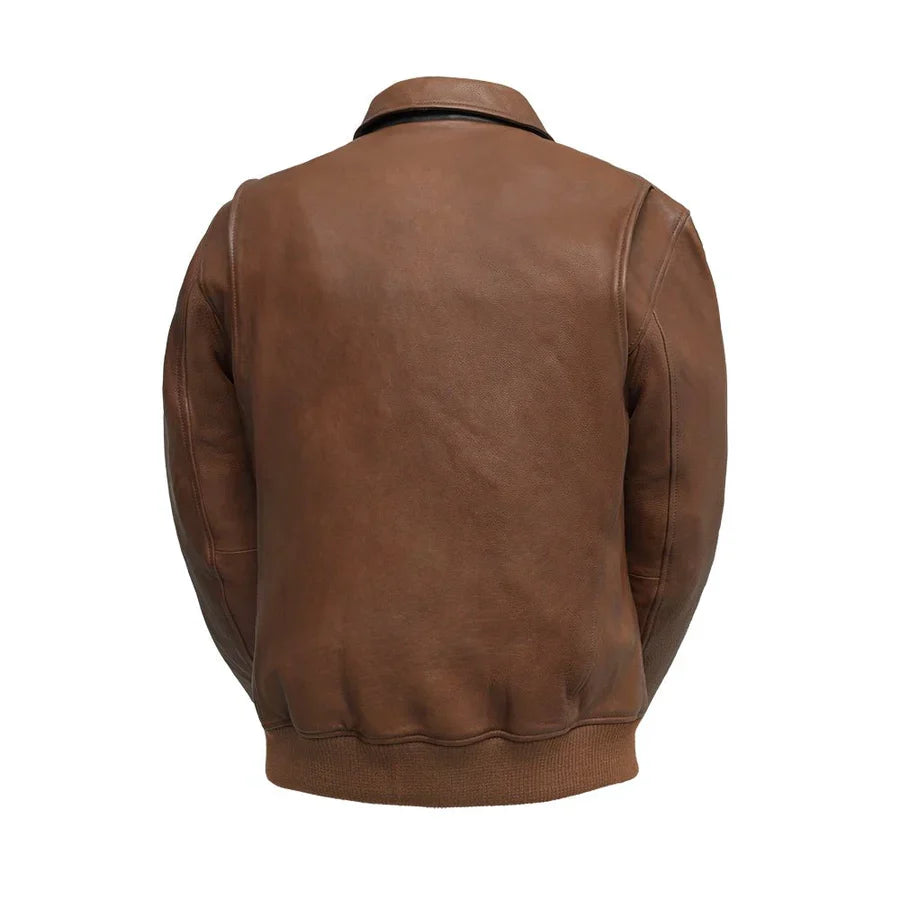 MotoRogue Bomber Men's Leather Jacket