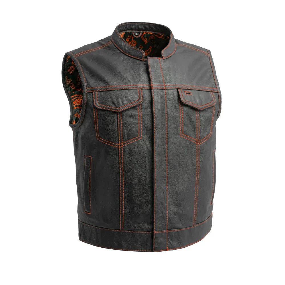 Empire Edge Men's Motorcycle Leather Vest