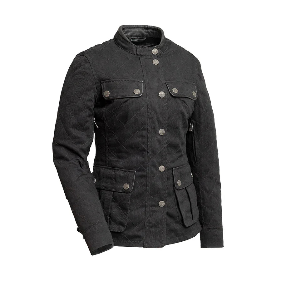 Alley Streak Women's Twill Motorcycle Jacket