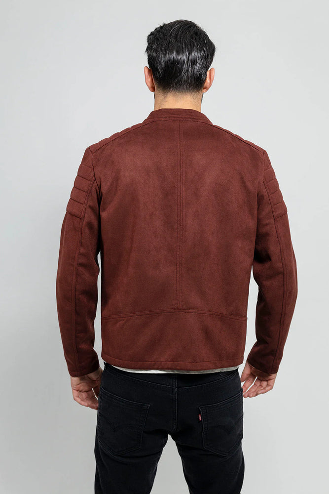 StyleCore Men's Vegan Faux Suede Jacket
