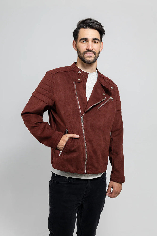 StyleCore Men's Vegan Faux Suede Jacket