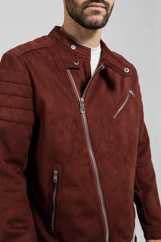 StyleCore Men's Vegan Faux Suede Jacket