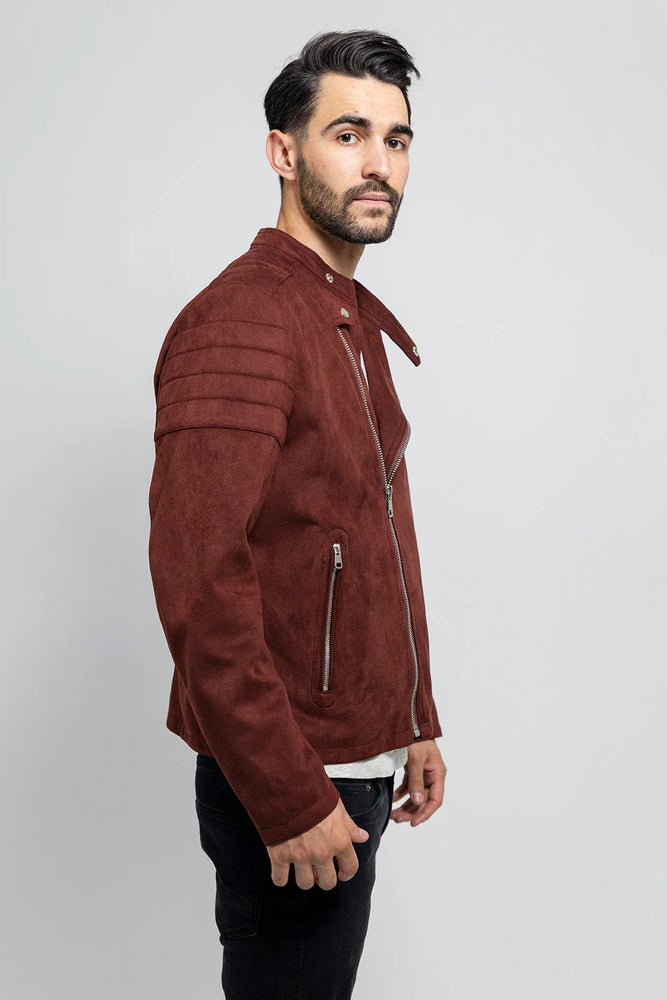 StyleCore Men's Vegan Faux Suede Jacket