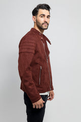 StyleCore Men's Vegan Faux Suede Jacket