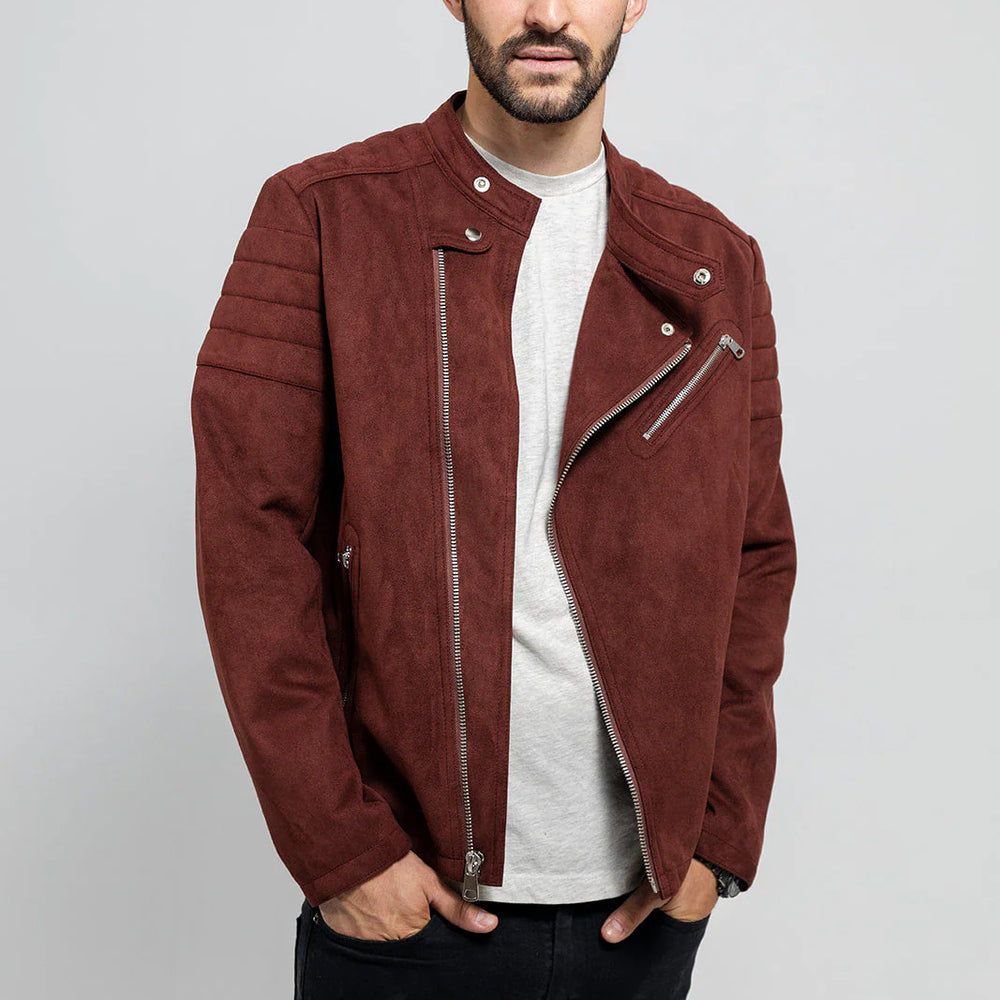 StyleCore Men's Vegan Faux Suede Jacket