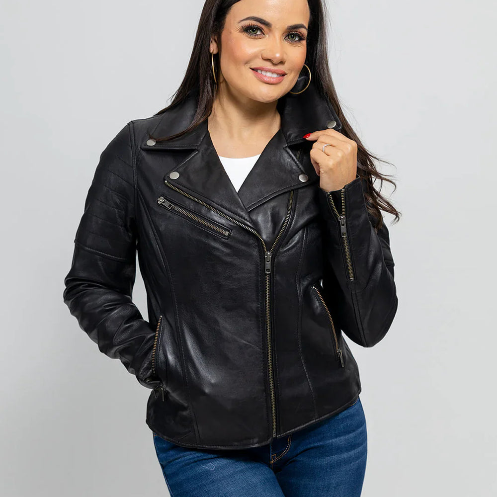 Femme Fuel Fashion Lambskin Leather Jacket