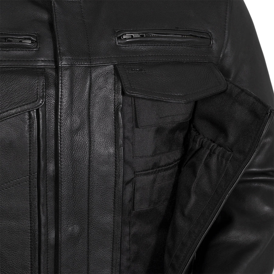 City Surge Men's Motorcycle Leather Jacket