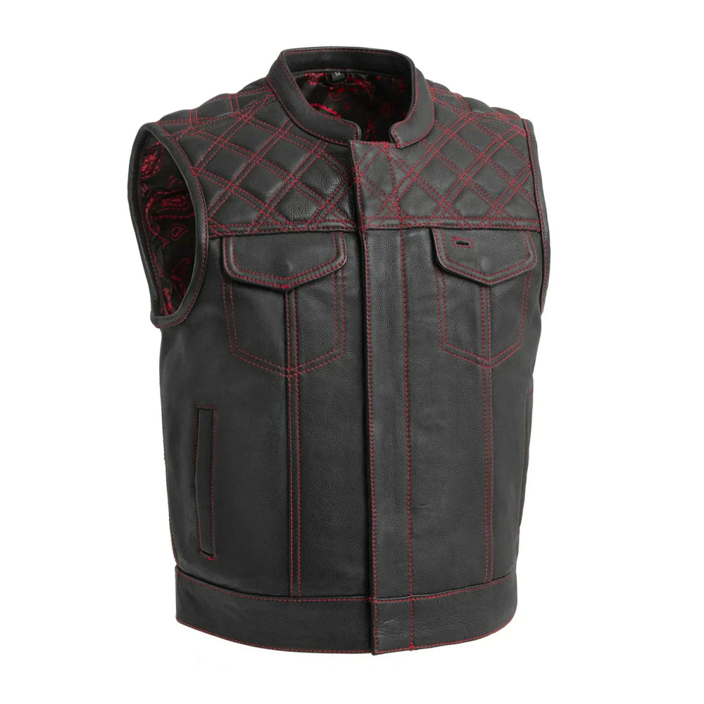 Empire Edge Men's Motorcycle Leather Vest