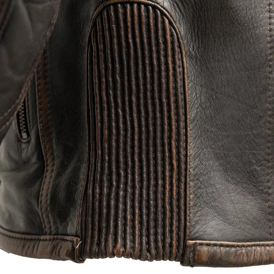 Road Master - Men's Genuine Leather Motorcycle Jacket
