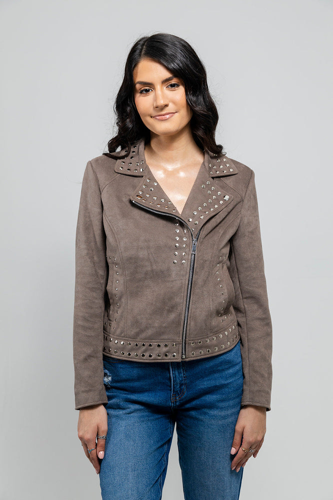 EarthTone Women's Vegan Faux Leather Jacket