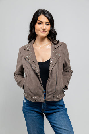 EarthTone Women's Vegan Faux Leather Jacket