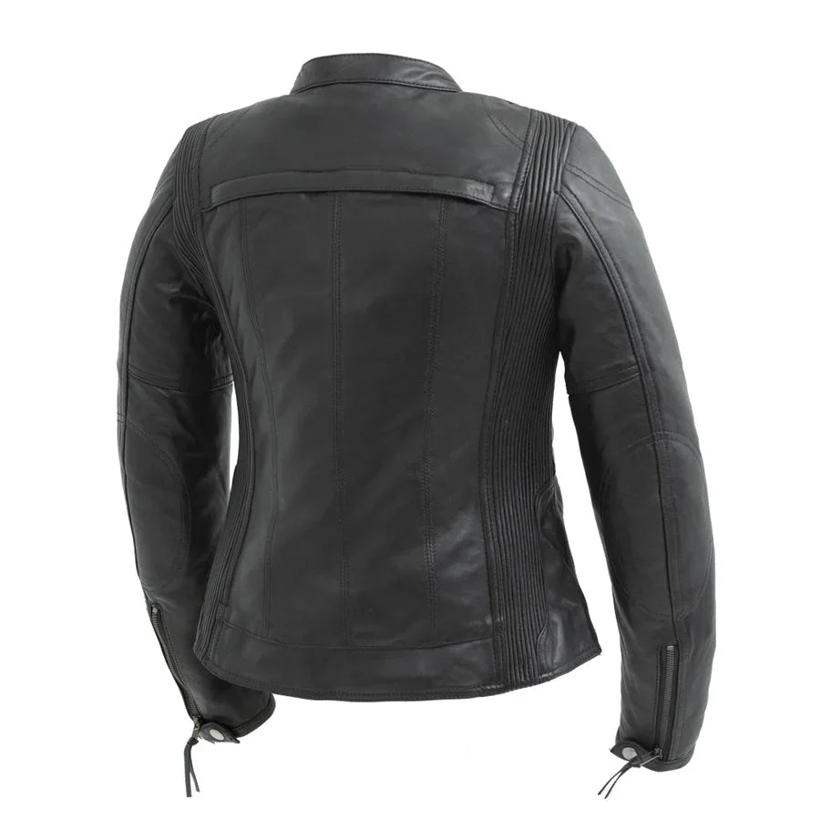 Noir Legacy Womens Motorcycle Leather Jacket
