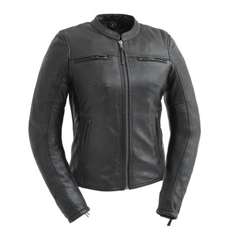 Noir Legacy Womens Motorcycle Leather Jacket
