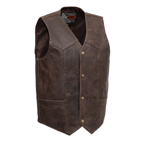 Broadway Rebel Men's Motorcycle Leather Vest
