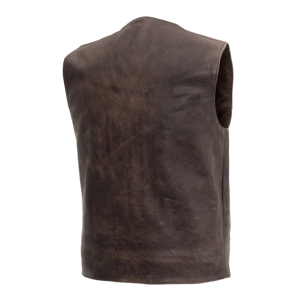 Broadway Rebel Men's Motorcycle Leather Vest