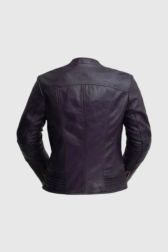 Chrome Chic Women Fashion Leather Jacket