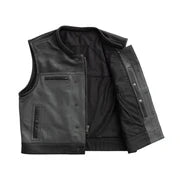 V-Twin Visionary Battleship Perforated Leather Vest