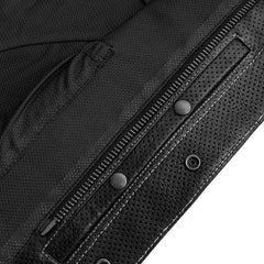 Hudson Rebel Men's Perforated Motorcycle Leather Vest
