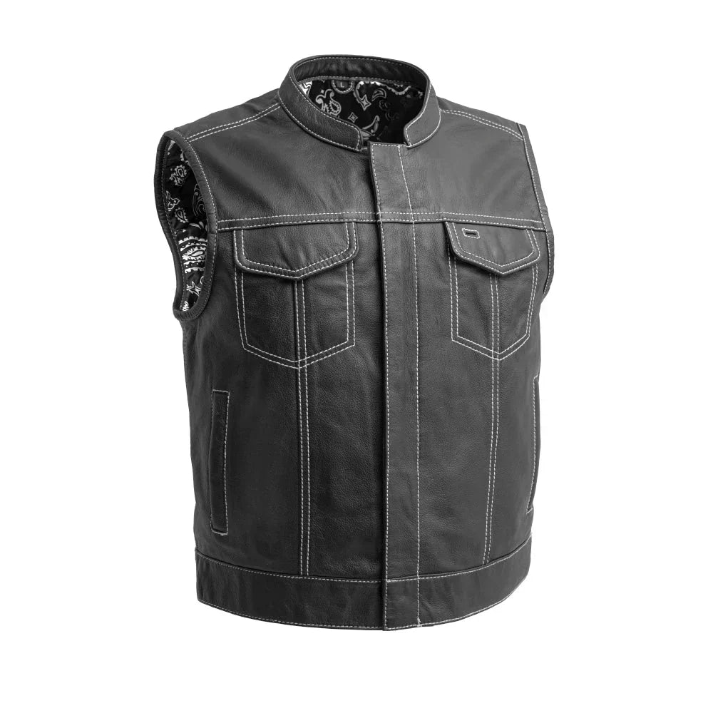 Empire Edge Men's Motorcycle Leather Vest