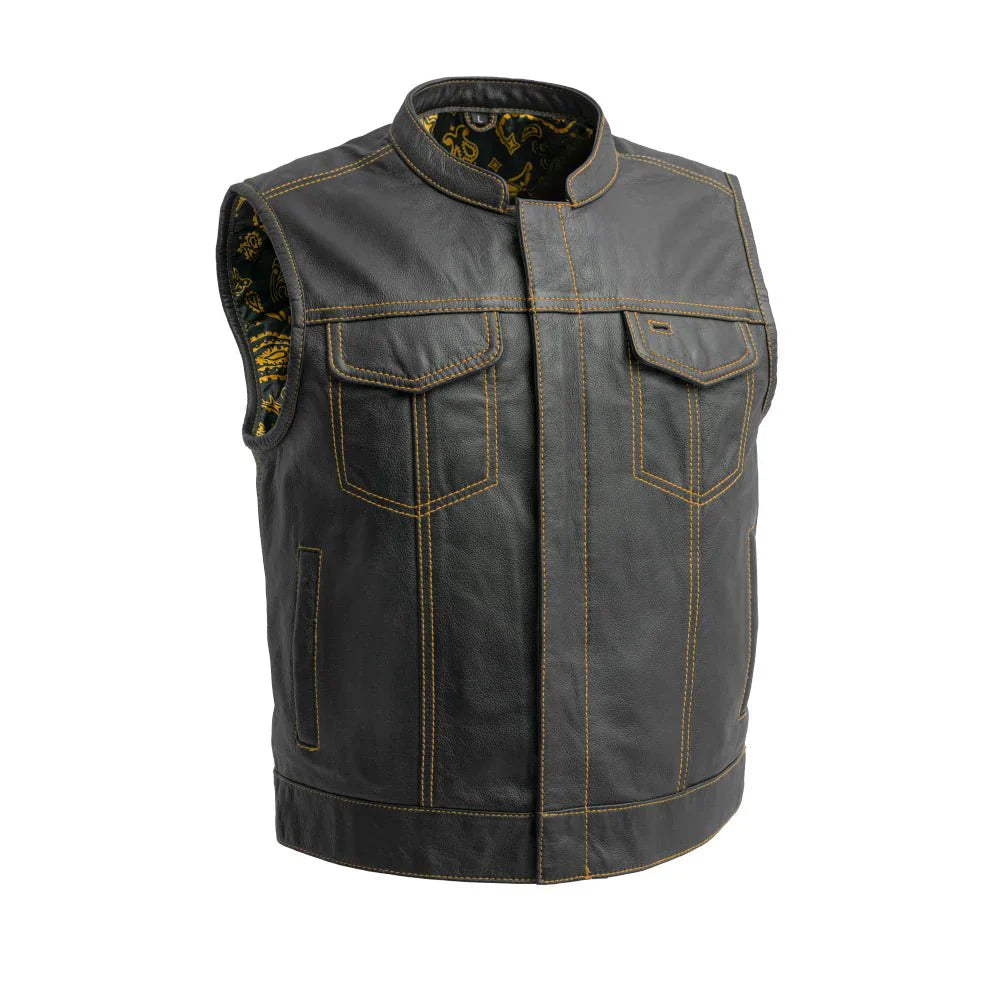 Empire Edge Men's Motorcycle Leather Vest
