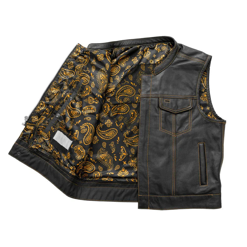 Empire Edge Men's Motorcycle Leather Vest