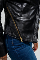 Wildfire Wrap Womens Fashion Leather Jacket